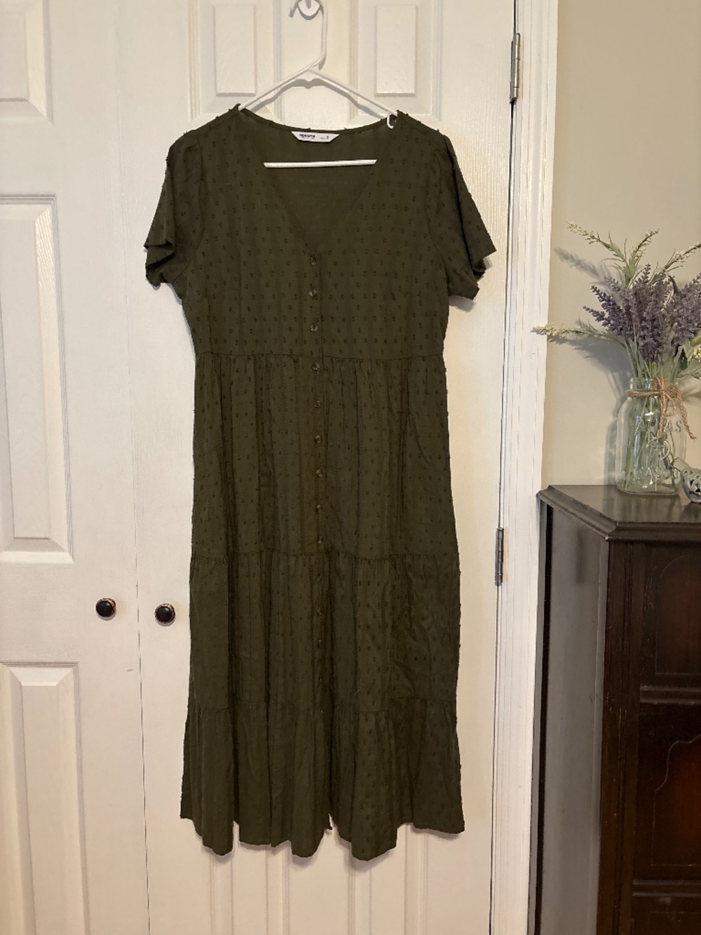Sonoma midi dress and dark green. Size M